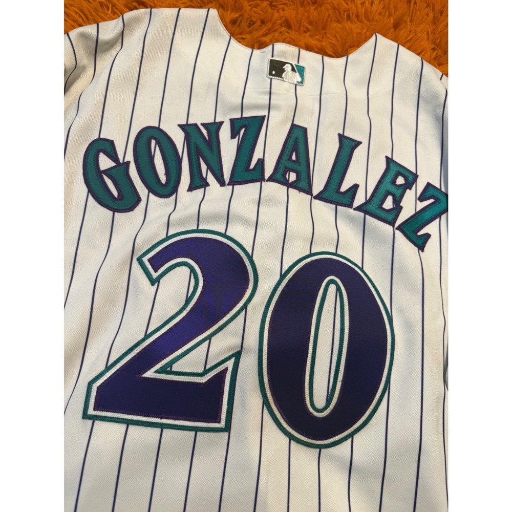 Majestic Arizona Diamondbacks Authentic Pinstripe Baseball Jersey Mens 48 White - Picture 5 of 6
